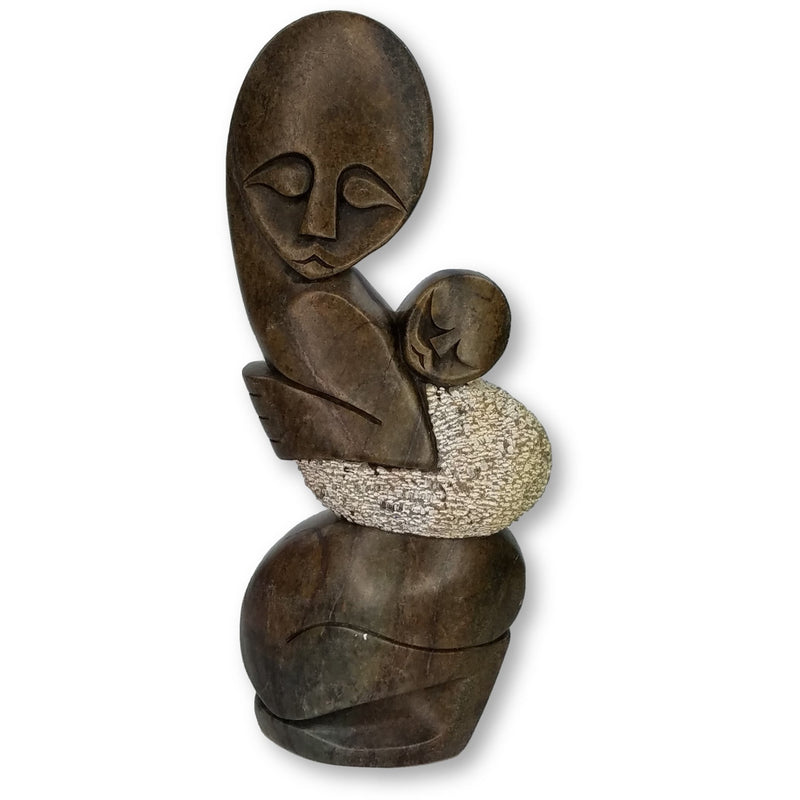Mother and Child Hand Carved In Zimbabwe