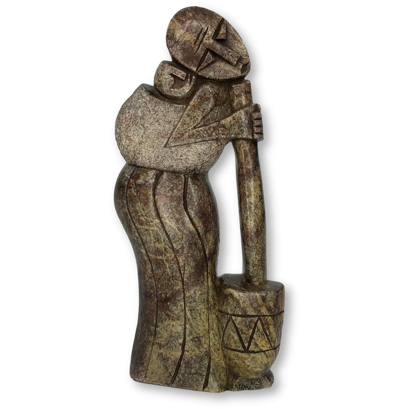 Mother and Child Hand Carved In Zimbabwe