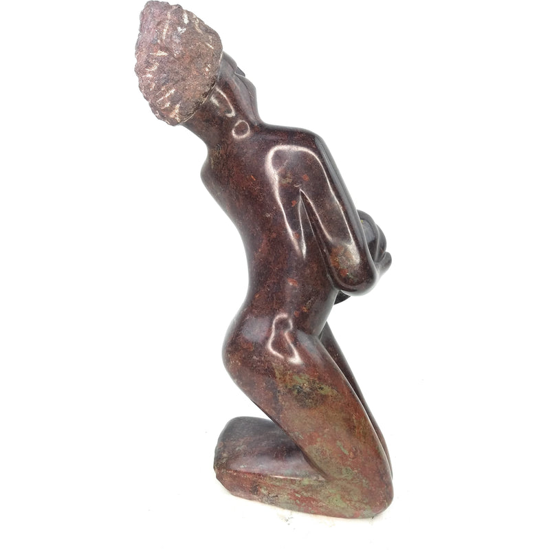 Pumpkin Lady Sculpture Hand carved In Zimbabwe