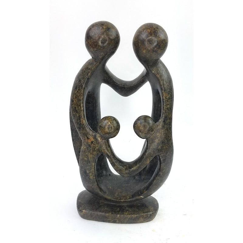 Ukama Family Of 4 Hand Carved In Zimbabwe