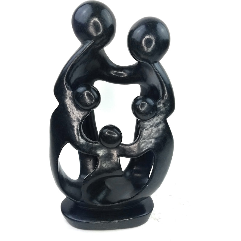 Ukama Family Of 5 Hand Carved In Zimbabwe