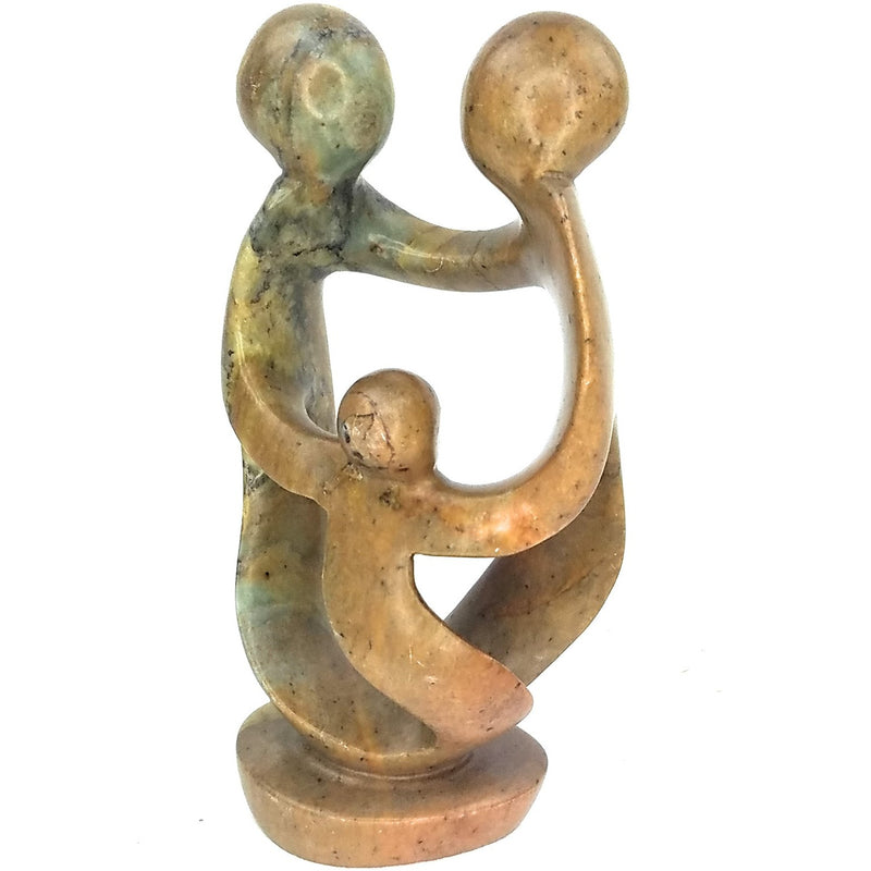 Ukama Family Of 3 Hand Carved In Zimbabwe