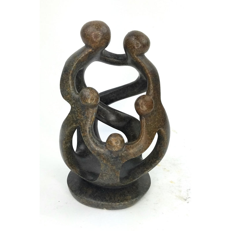 Ukama Family Of 5 Hand Carved In Zimbabwe