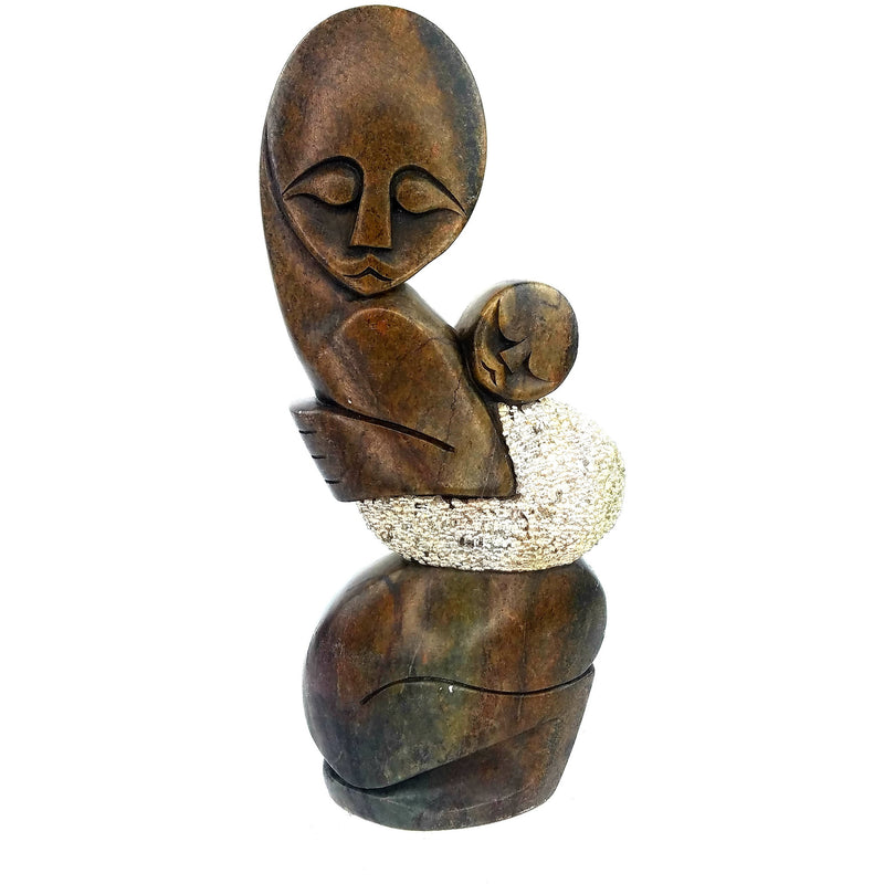 Mother and Child Hand Carved In Zimbabwe