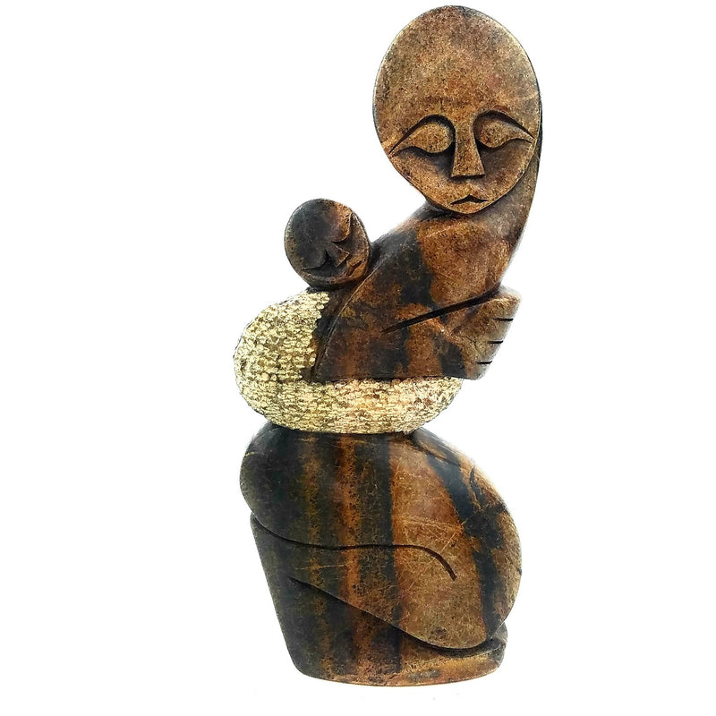 Mother and Child Hand Carved In Zimbabwe
