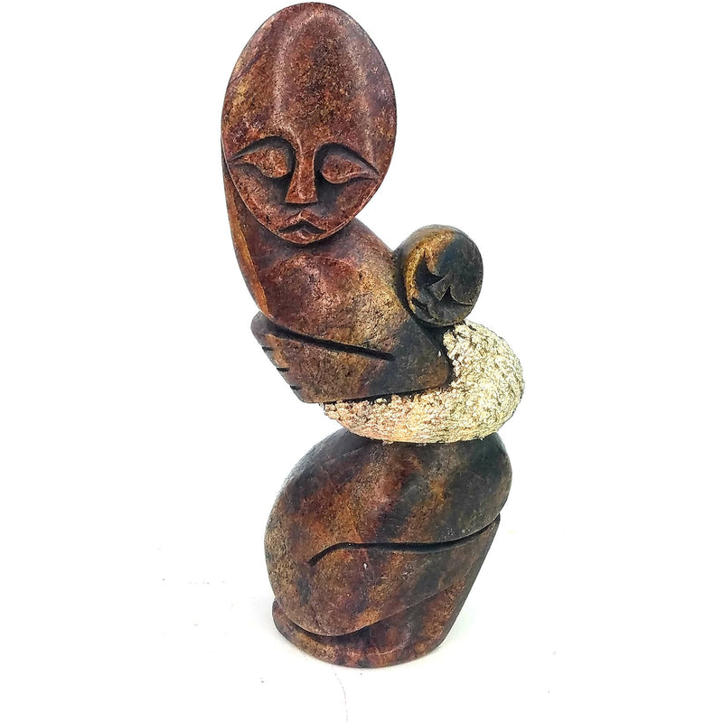 Mother and Child Hand Carved In Zimbabwe