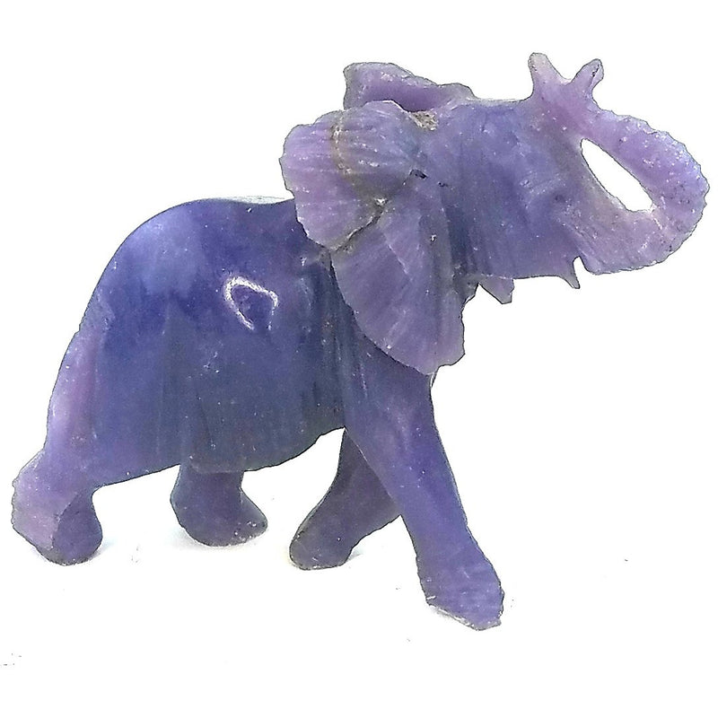 African Elephant Statue with Trunk Up | Hand Carved In Zimbabwe