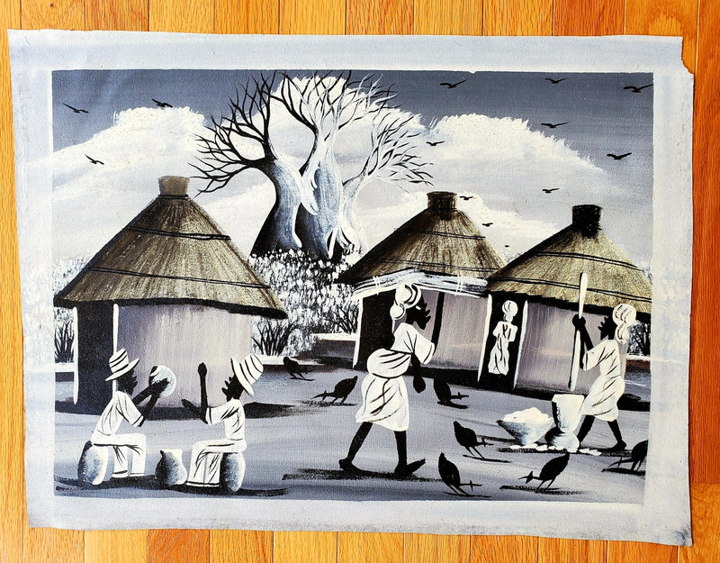 Villagers - Painting on Canvas