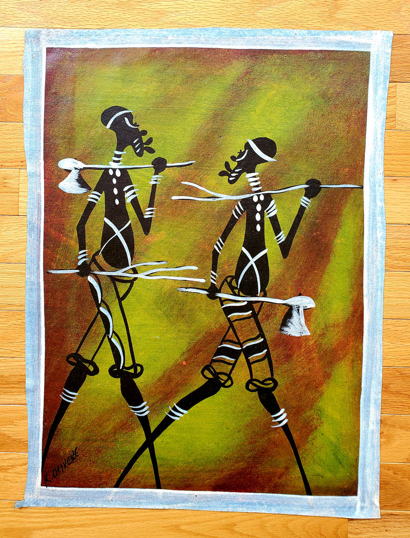African Warriors - Painting on Canvas