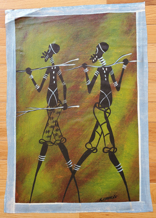 African Warriors - Painting on Canvas