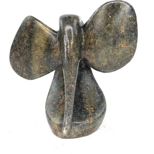 Abstract Elephant – Gray Brown Shona Serpentine Sculpture