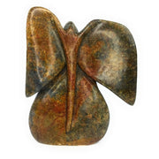 Abstract Elephant Sculpture – Hand Carved Shona Serpentine from Zimbabwe