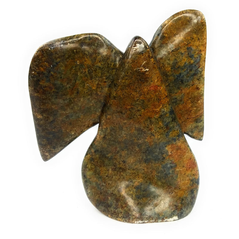 Abstract Elephant Sculpture – Hand Carved Shona Serpentine from Zimbabwe