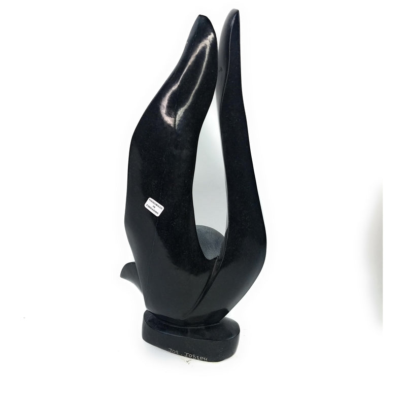 Abstract Flower Sculpture | African Stone Art