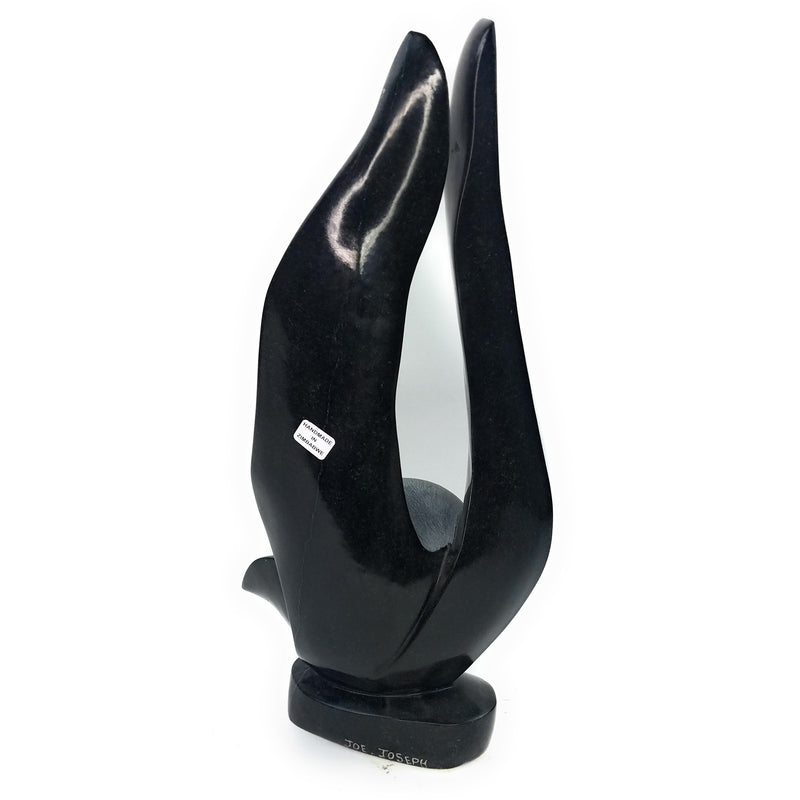 Abstract Flower Sculpture | African Stone Art