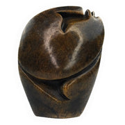 Abstract Half Face – Round Head Dark Brown Shona Serpentine