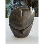 Abstract Half Face – Round Head Dark Brown Shona Serpentine