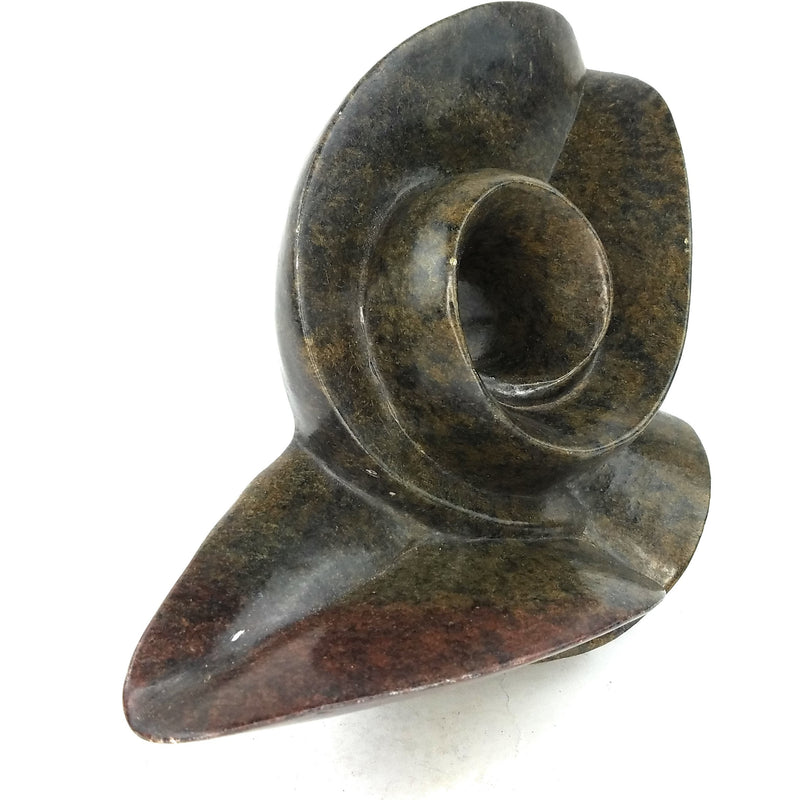 Abstract Plant Sculpture | African Stone Art