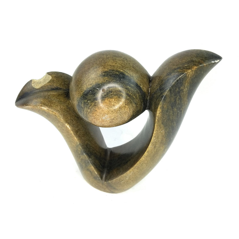 Abstract Plant Sculpture | Shona Stone Zimbabwe
