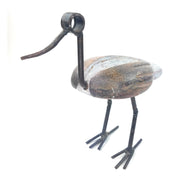 Abstract Shona Duck Sculpture | Handmade from Springstone & Recycled Metal