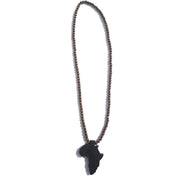 Africa Map Pendant Necklace | Brown African Jewelry