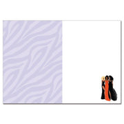 African American blank card titled "Queens" featuring three women supporting one another