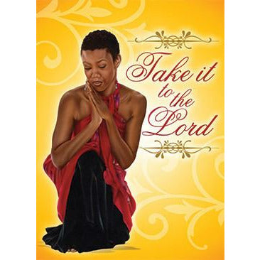 Card symbolizing prayer and surrender to the Lord.