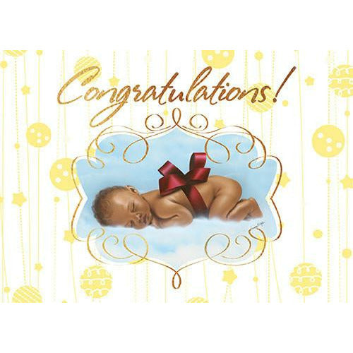 African American New Baby Card