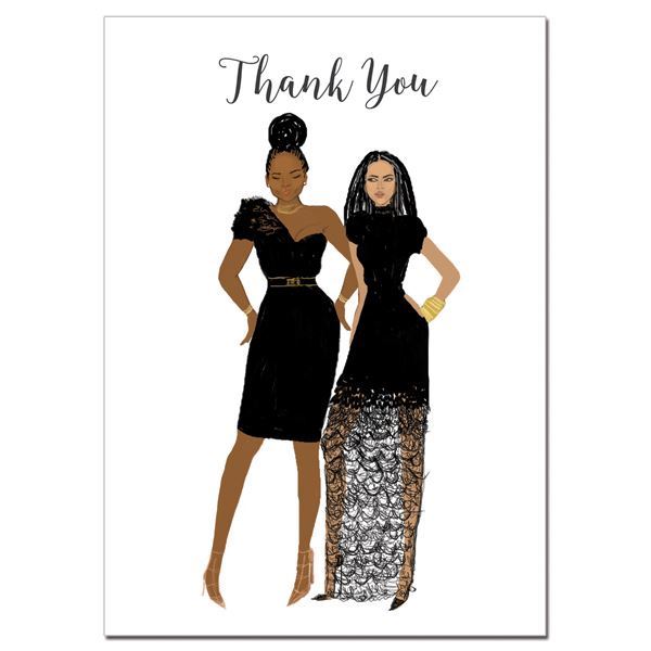 African American Thank You Cards