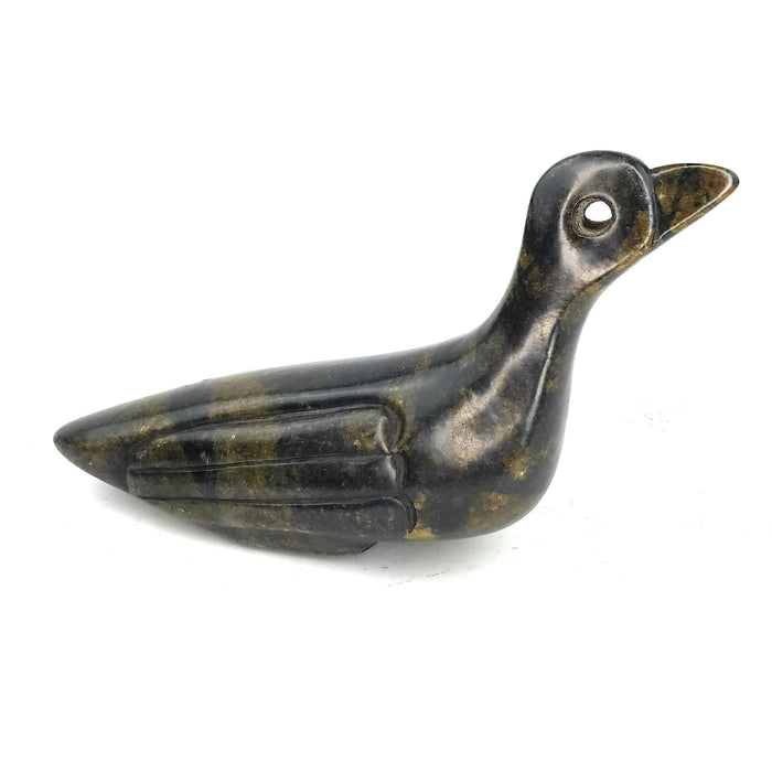 African Bateleur Eagle Sculpture – Hand-Carved Serpentine Stone from Zimbabwe