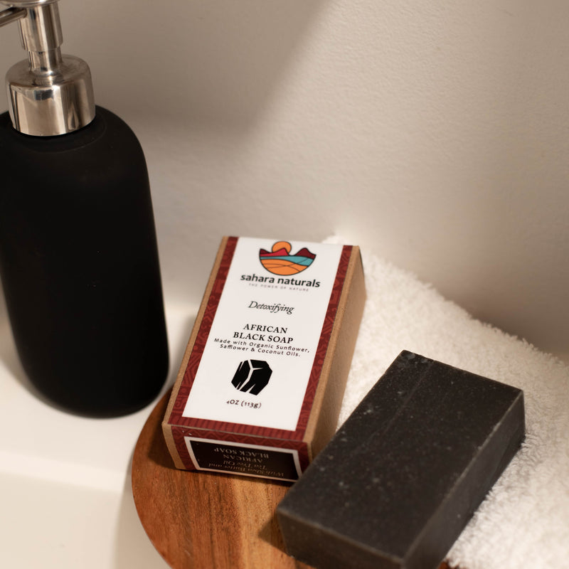 African Black Soap with Shea Butter + Charcoal