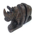 African Brown Rhino Bookends | Handmade Serpentine Stone
