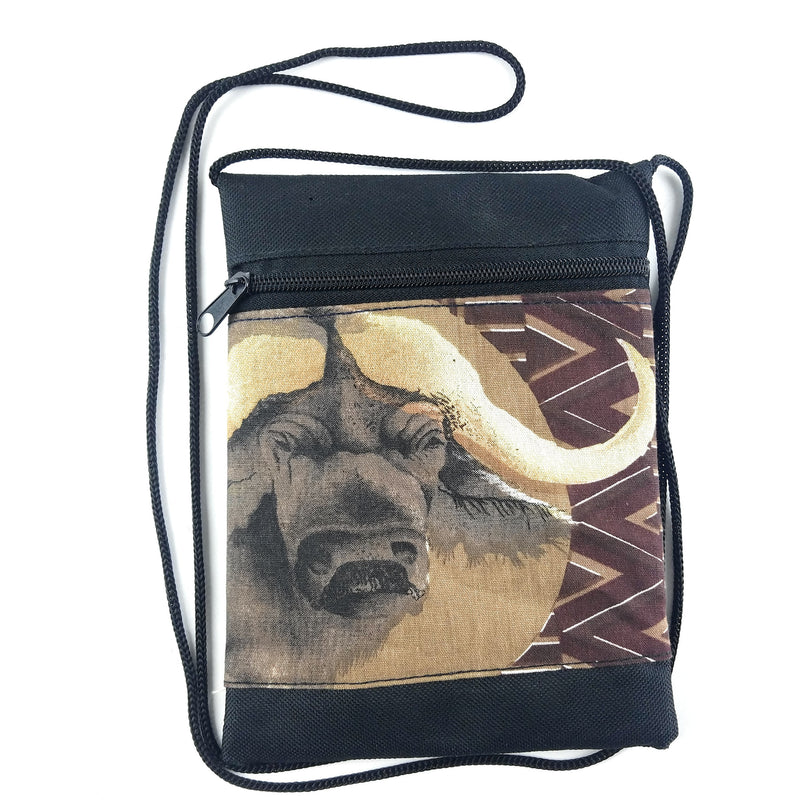 African Buffalo Safari Passport Bag