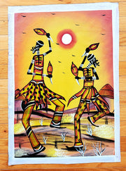 African Dancers Painting | Cultural Wall Art