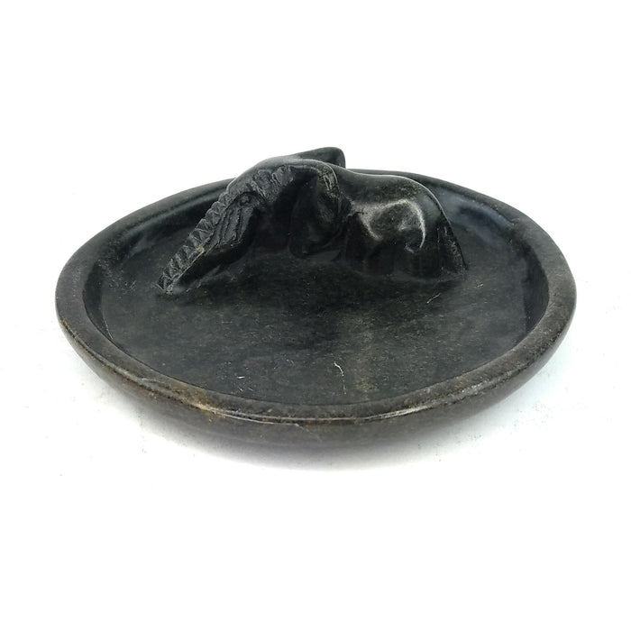African Animal Stone Soap Dish Ashtray | Handmade Zimbabwe