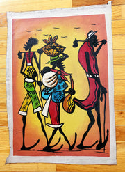 African Family Painting | Cultural Canvas Wall Art