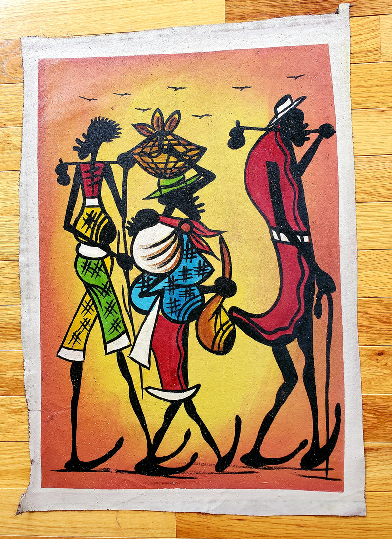 African Family Painting | Cultural Canvas Wall Art