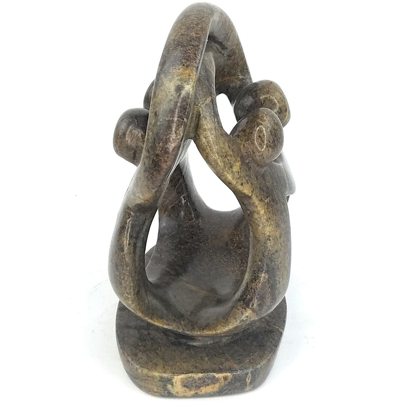 African Family of 4 Sculpture – Handmade Zimbabwe Art