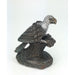 African Fish Eagle Sculpture on Branch – Hand-Carved Serpentine from Zimbabwe