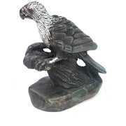 African Fish Eagle Serpentine Sculpture | Hand-Carved Zimbabwe