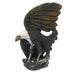 African Fish Eagle with Fish – Black & Brown Opal Stone Sculpture