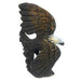 African Fish Eagle with Fish – Black & Brown Opal Stone Sculpture