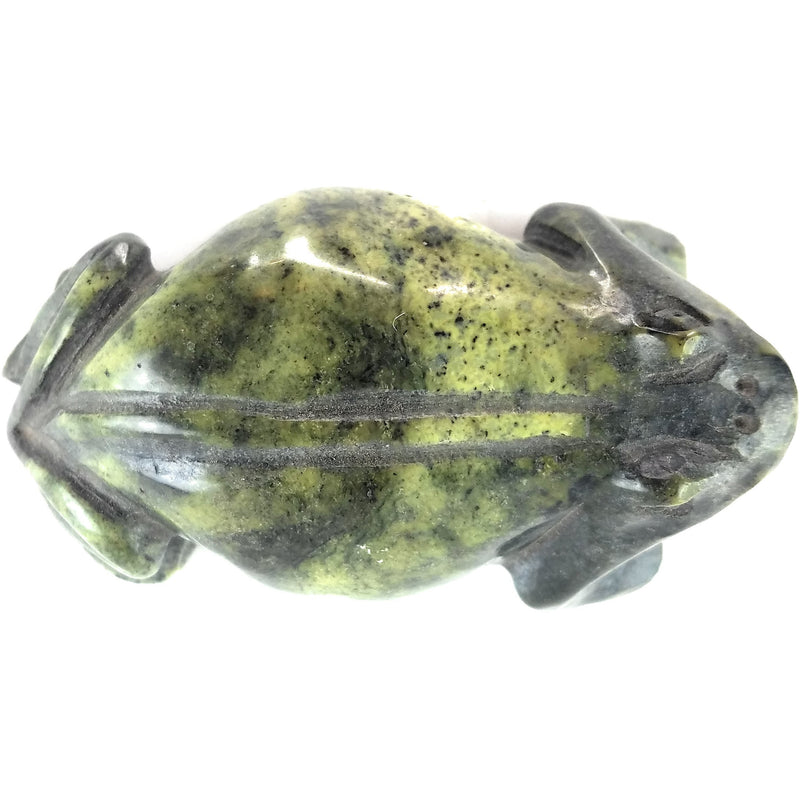 Hand-Carved African Frog Statue