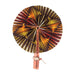 African Hand Fan – Ghanaian Print – Authentic Ankara Print Cloth & Leather Folding Fan | Handmade in Ghana