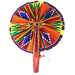 African Hand Fan – Traditional Kente Pattern | Handmade in Ghana
