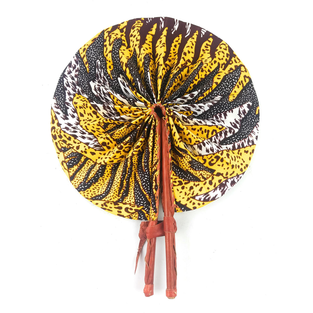 African Hand Fan – Yellow Sun | Handmade in Ghana — A Taste Of Africa
