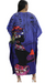 Blue African Kaftan Dress | Woman Carrying Gourd Artwork