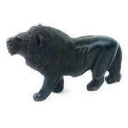 Hand-Carved African Lion Sculpture