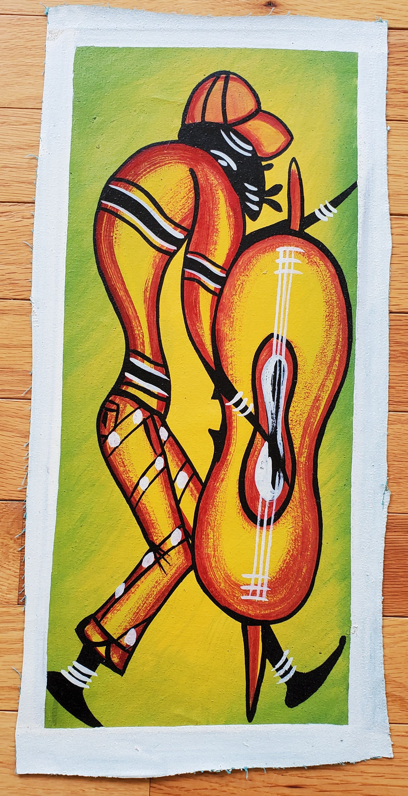 African Musician Painting | Guitar Canvas Wall Art