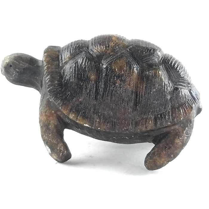 African Stone Turtle – Natural Stone Variation | Hand Carved in Zimbabwe